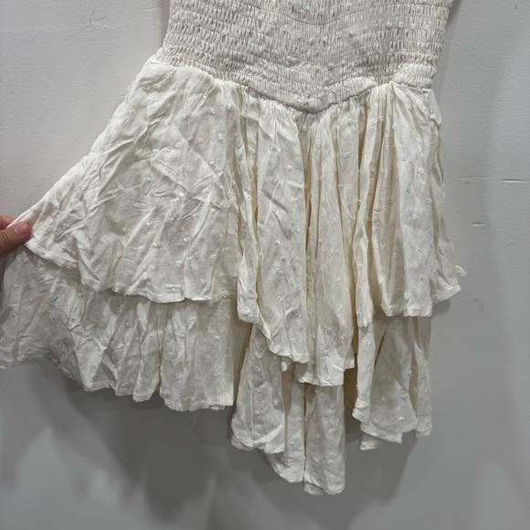 Princess Polly The Love Galore Romper White Lower Impact Ruffle Tiered Size 2 - Picture 7 of 12